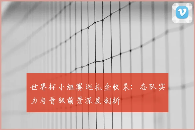世界杯小组赛巡礼全收录：各队实力与晋级前景深度剖析